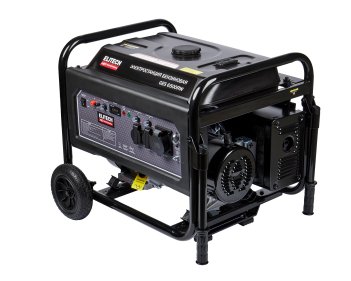 Генератор Elitech GES 6500RW 4-такт, мак5.5\ном 5.0кВт, 230В-22А\12В-8.3А,2розетки230В-16А,т\бак-25л